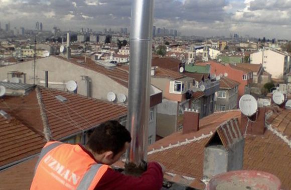 Şapkalı baca yapımı